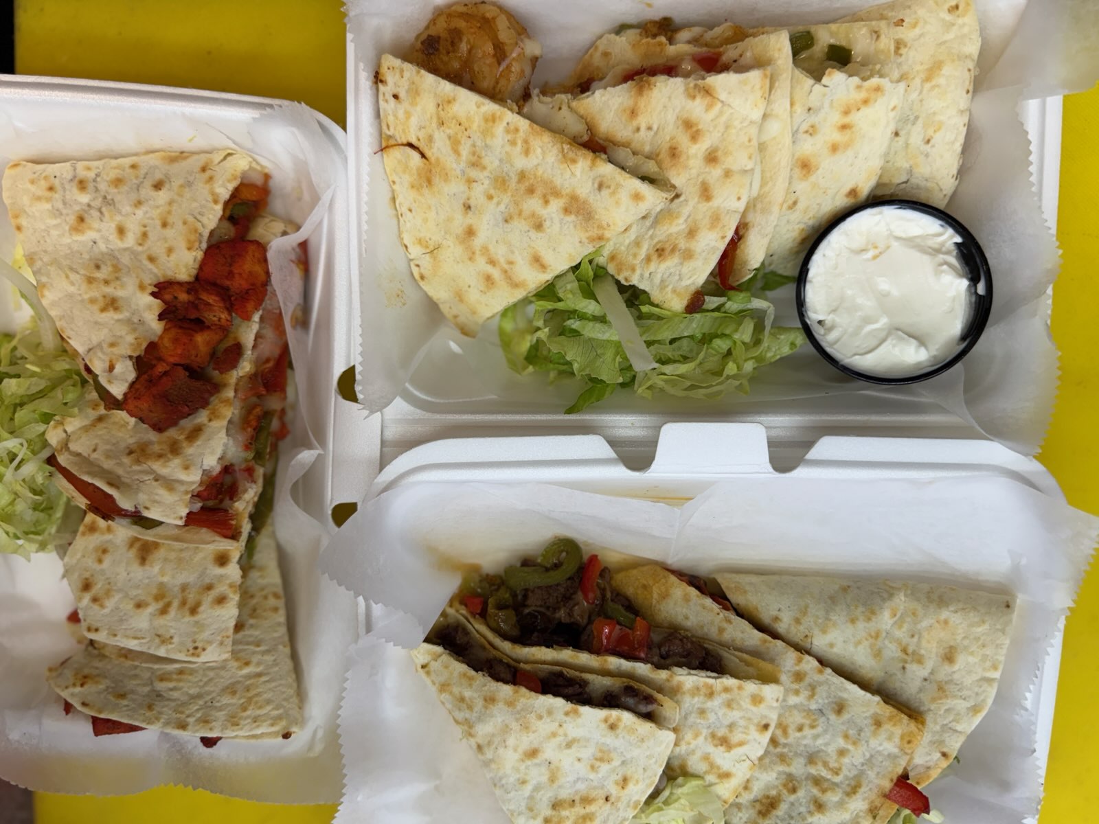 Halal Quesadilla Trio