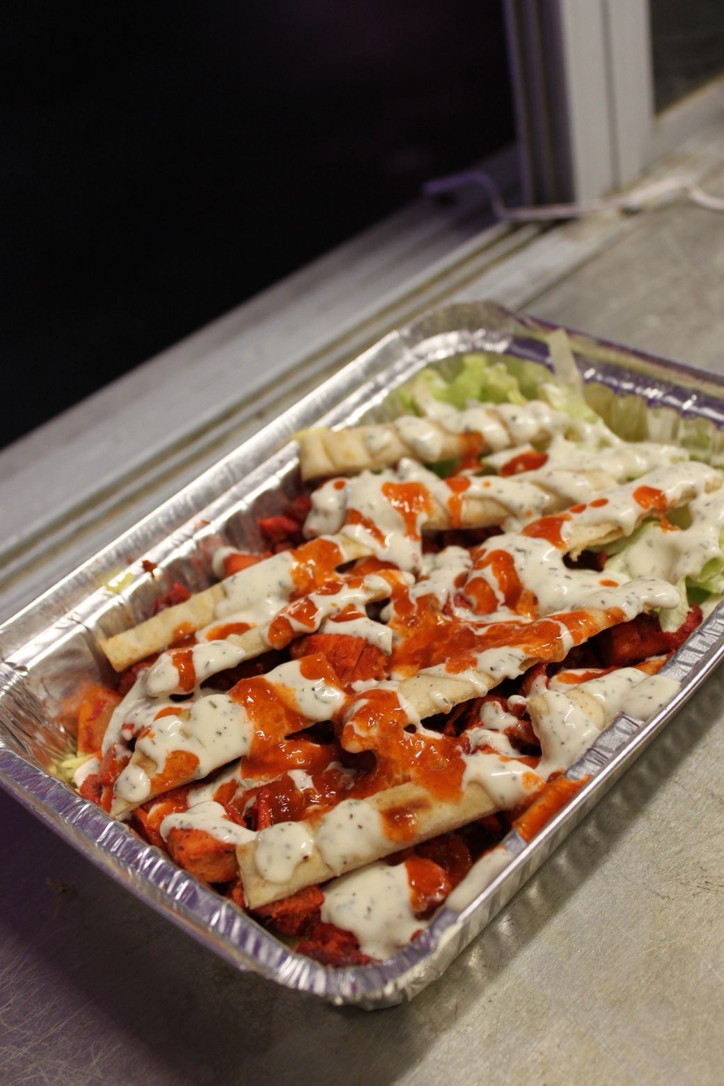 Lamb Gyro Over Rice Platter